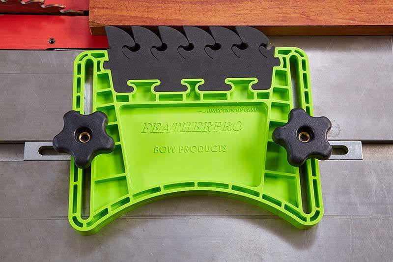 Featherboard Per Lavorazione Legno - Guida Con Scanalatura Smussata In Plastica Gialla