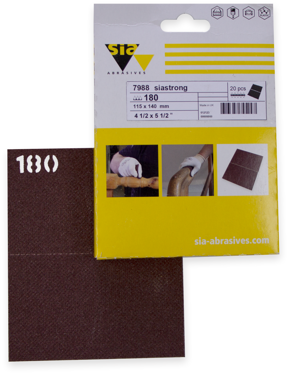 SIA DOUBLE SIDED SHEET 180G 10PK – Busy Bee Tools