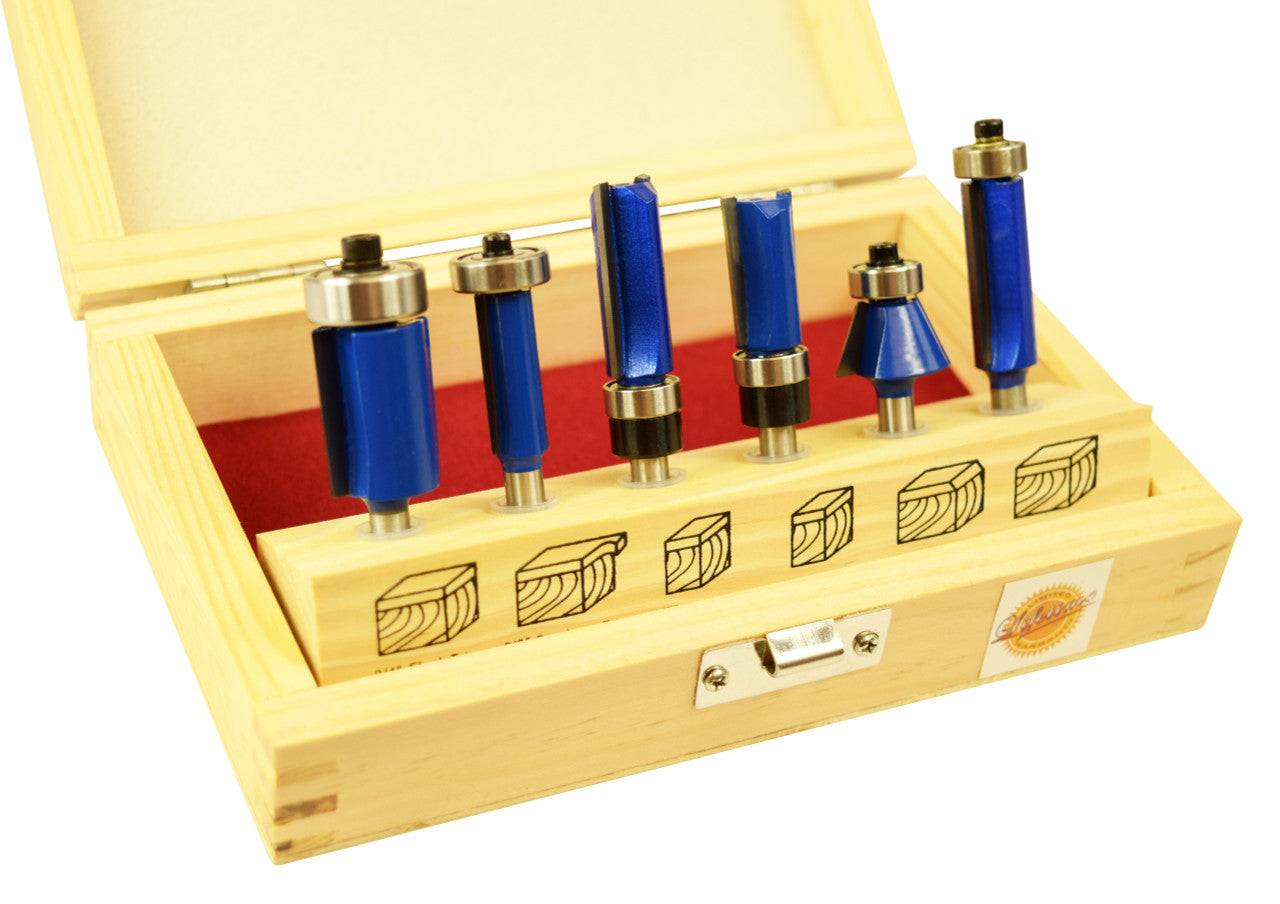 Buy 6pc Trim Bits Router Bit Set 1/4