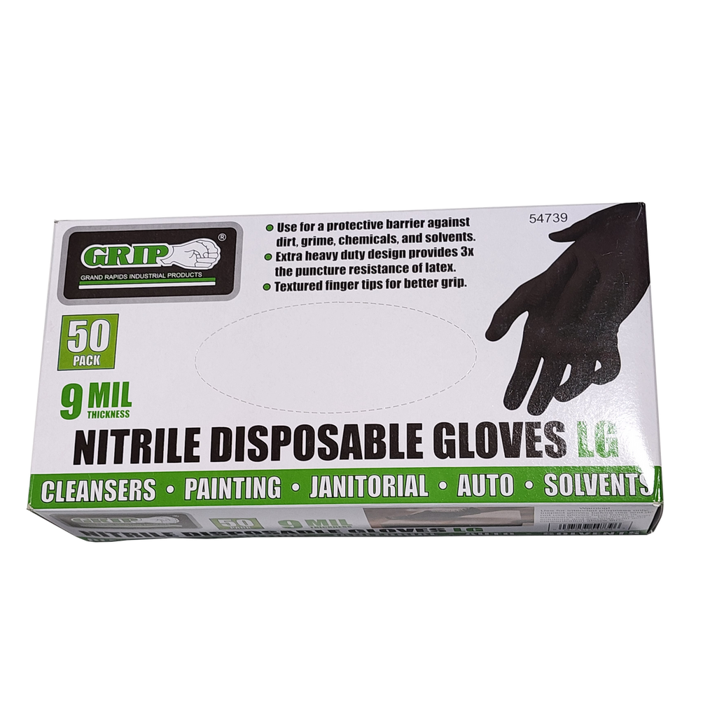 Buy Nitrile Gloves Large 50pc Mil at Busy Bee Tools