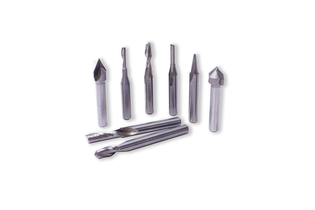 Buy 8pc General Purpose Cnc Router Bit Set 1 at Busy Bee Tools