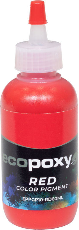 ECOPOXY RED COLOUR PIGMENT 60ML – Busy Bee Tools